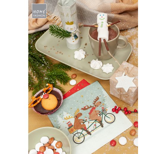 Serviette "Snowman King"