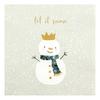 Napkin "Snowman King"