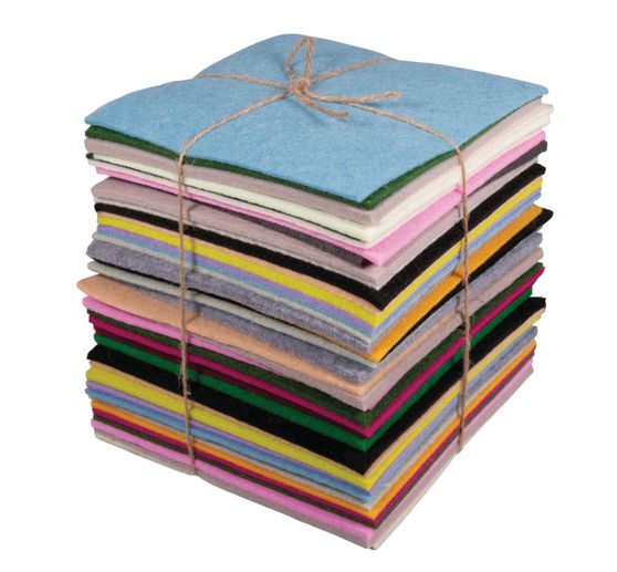 Bastelfilz-Mix "Bunt", 1-5 mm, 500 g