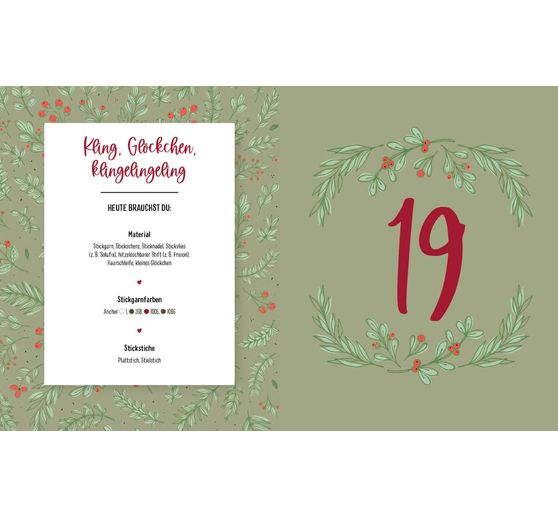 Buch "Mein Adventskalender-Buch - Stickzauber"