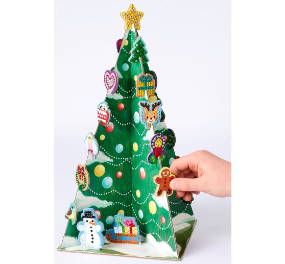 Adventskalender "Diamond Painting - 3D Weihnachtsbaum"