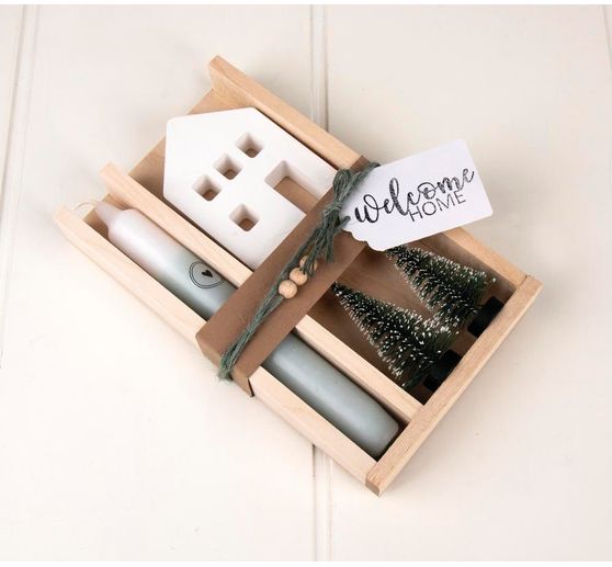 Bastelpackung Holz "Klötzchen & Platten"