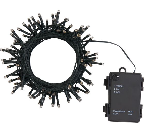 Outdoor Mini-LED-Lichterkette, 10 m, Grün, 100 LEDs