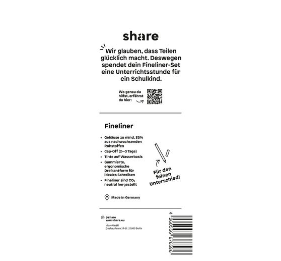 share Fineliner, 6er-Set