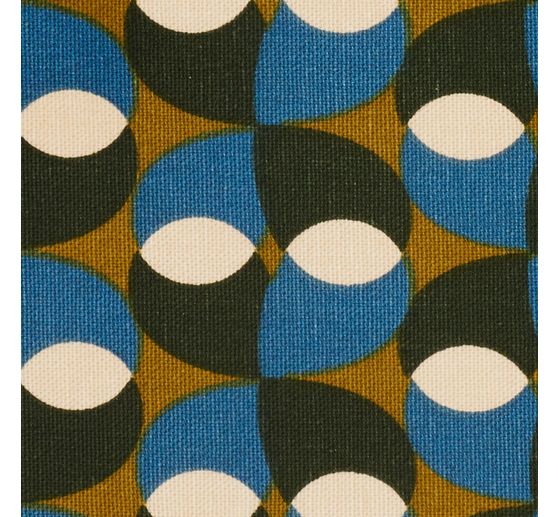 Half panama fabric "Retro Art"