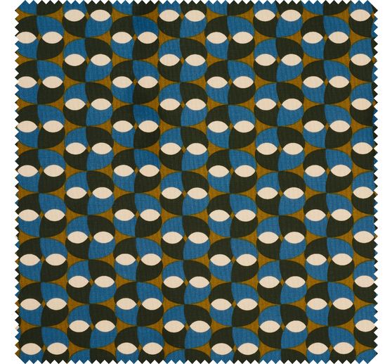 Half panama fabric "Retro Art"