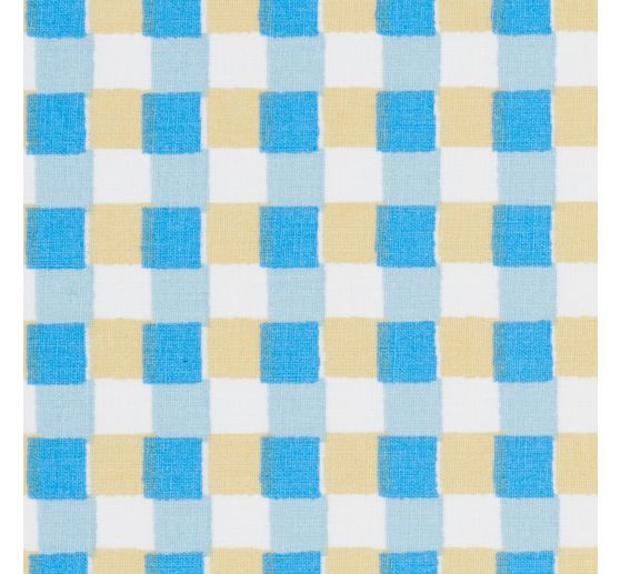 Cotton fabric "Check-Blue" acrylic coated