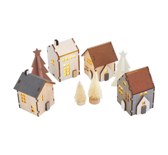 VBS Holzhäuschen Szene, beleuchtet, 8 Teile