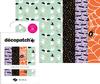 Décopatch Pocket Hot-Foil Collection "Halloween Spinnen und Fledermäuse"