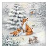 Napkin "Forest animals in the winter forest"