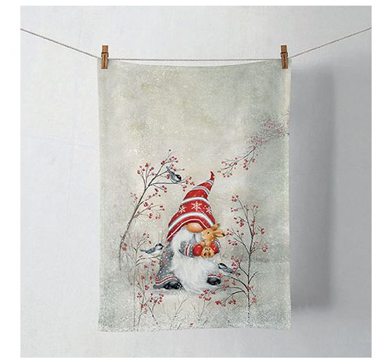 Serviette "Wichtel Umarmung"