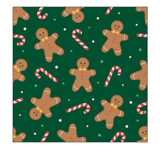 Serviette "Kekse und Zuckerstangen"