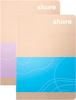 share Notizheft A6 kariert pastellblau-lavendel, 40 Blatt