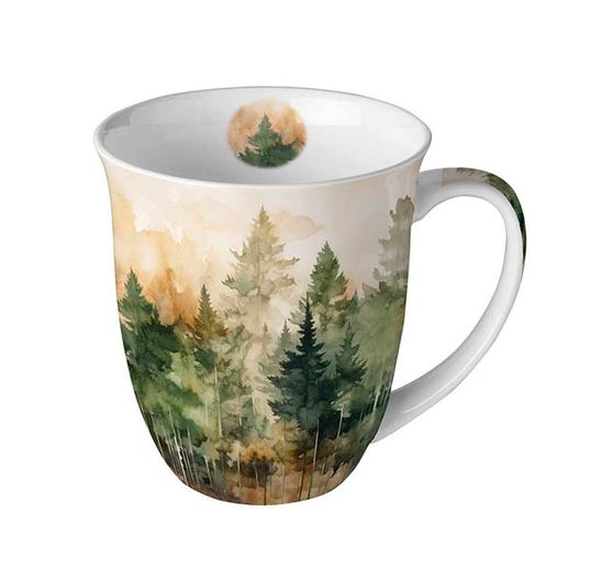 Serviette "Tannenwald Watercolor"