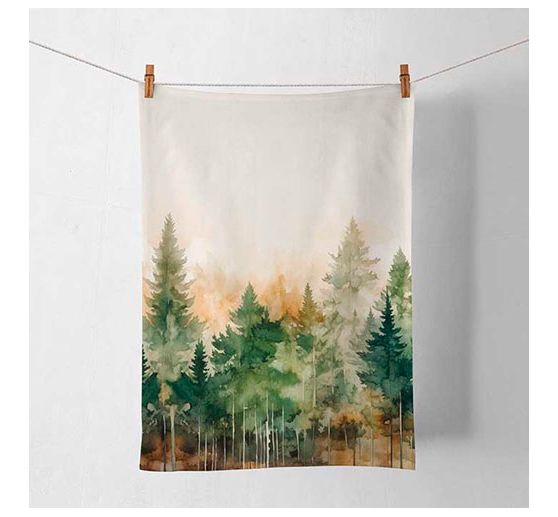 Serviette "Tannenwald Watercolor"