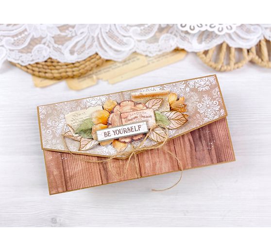 Scrapbook-Block "Golden Harmony"