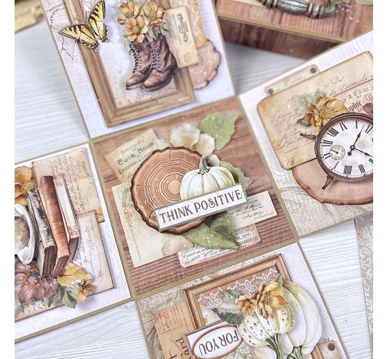 Scrapbook-Block "Golden Harmony"