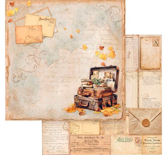 Scrapbook-Block "Golden Harmony"