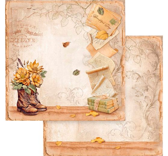 Scrapbook-Block "Golden Harmony"