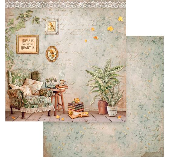 Scrapbook-Block "Golden Harmony"