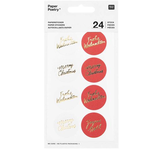 Papiersticker "Merry Christmas"