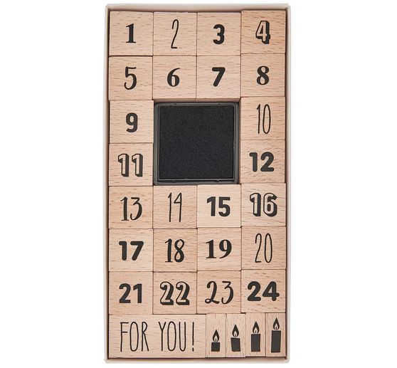 XL Stempel-Set "Adventszahlen"