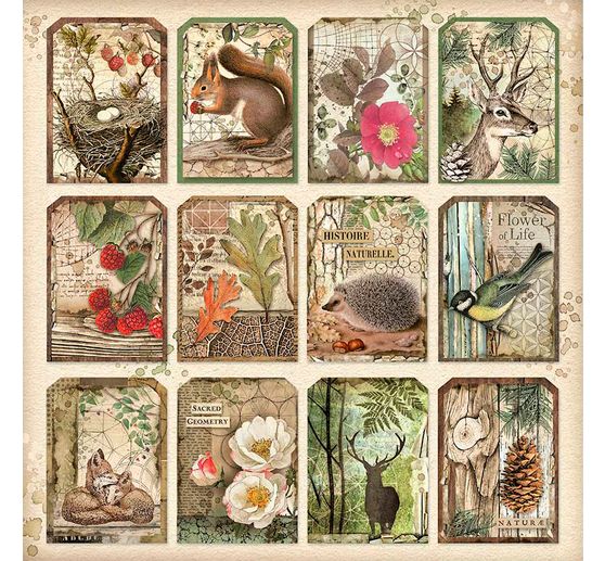 Maxi Scrapbook-Block "Forest"