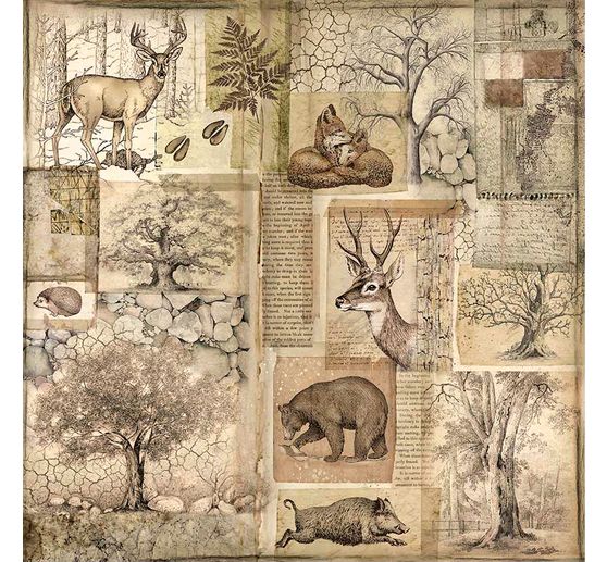 Maxi Scrapbook-Block "Forest"