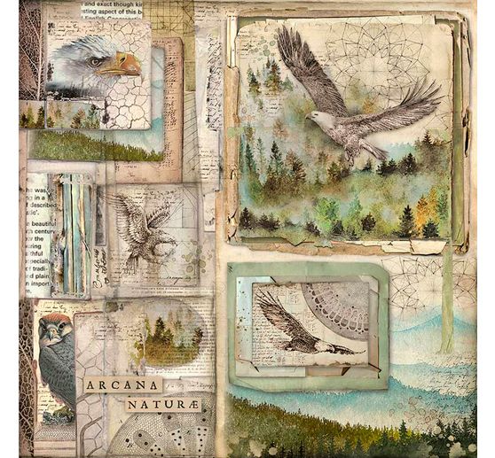 Maxi Scrapbook-Block "Forest"