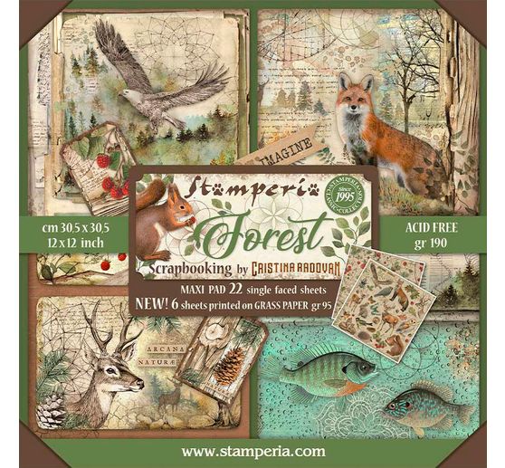 Maxi Scrapbook-Block "Forest"