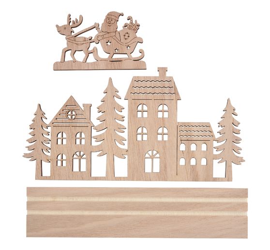 VBS Holz-Steckmotiv "Santa kommt"
