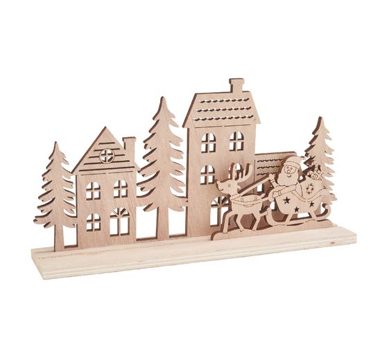 VBS Holz-Steckmotiv "Santa kommt"