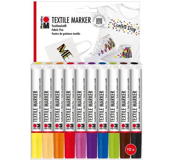 Marabu Textile Marker, 10er-Set