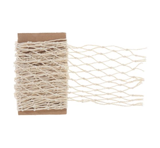 VBS Fishing net ribbon, Natural, 13 x 100 cm