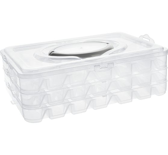 VBS Stapel-Sortierbox mit 3 x 21 Fächern