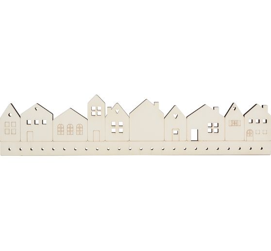 Adventskalenderboard "Häuserfronten"
