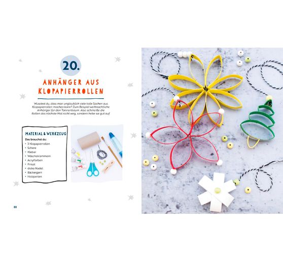 Buch "24 x Basteln mit Kindern - Weihnachtliche Projekte für Kindergarten und Vo