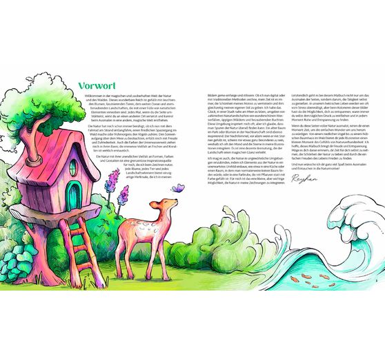 Buch "Meine Ausmalwelt: Wald und Natur"