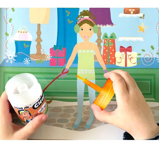 Cléopatre P'tit Pot glue with integrated spatula, 35 g