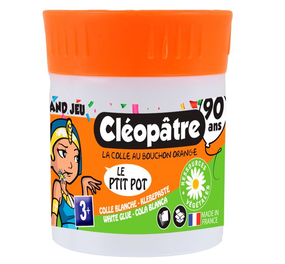 Cléopatre P'tit Pot glue with integrated spatula, 35 g
