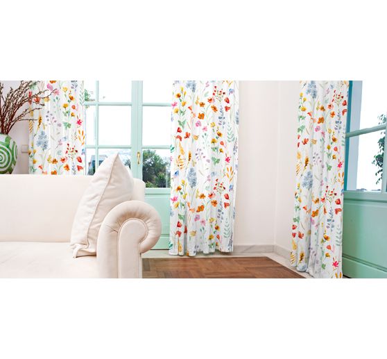 Baumwoll-Stoff "Bunte Blumen"