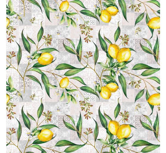 Baumwoll-Stoff "Limonero", Acryl beschichtet