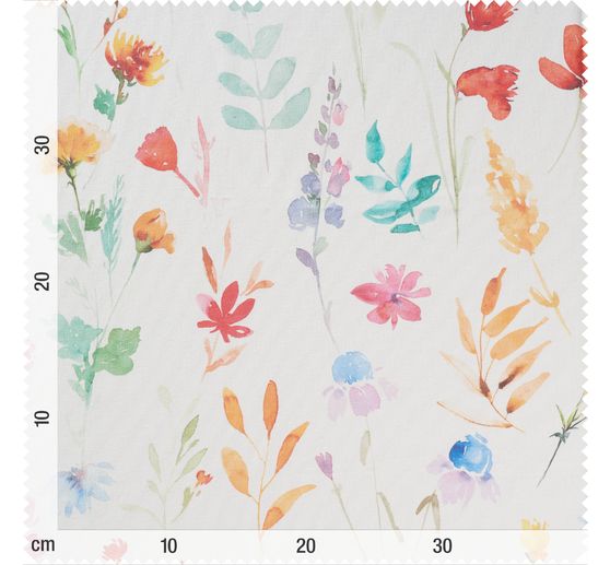 Baumwoll-Stoff "Bunte Blumen"