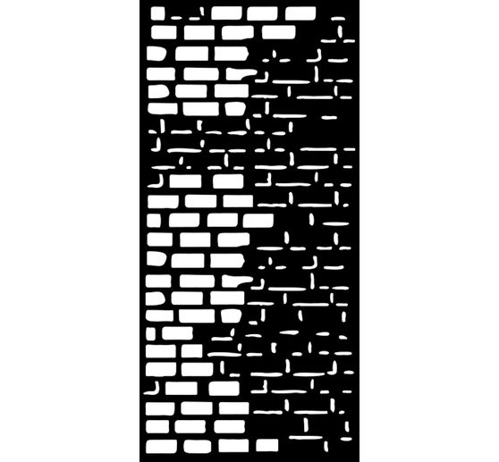 Stencil "Art of Travelling", Bricks