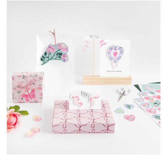 Bastelpapier-Block "La Vie En Rose"