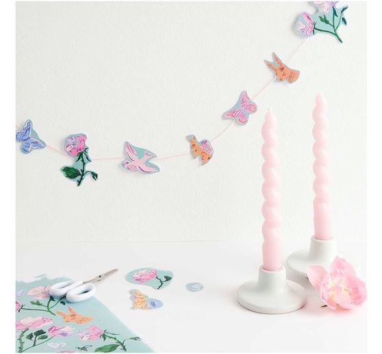 Bastelpapier-Block "La Vie En Rose"