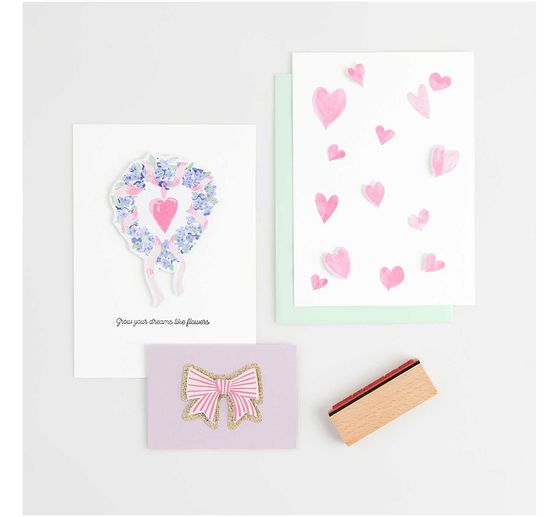 Bastelpapier-Block "La Vie En Rose"