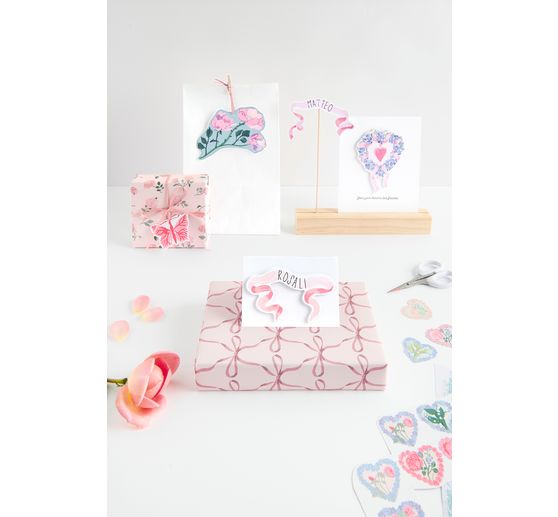 Bastelpapier-Block "La Vie En Rose"