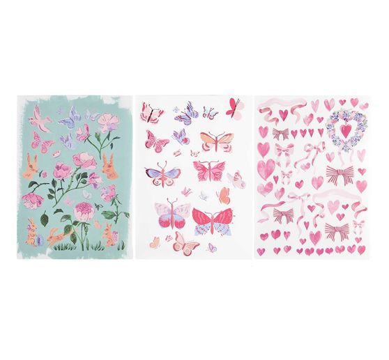 Bastelpapier-Block "La Vie En Rose"