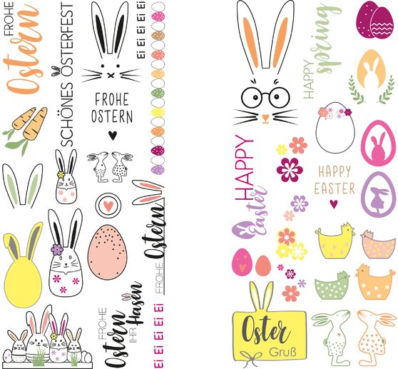 Transferfolie "Frohe Ostern"